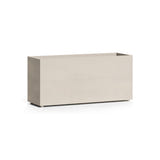 Reglo modular rectangle fiberglass planter in Sand Stone, 35.4 in L x 11.8 in D x 16.3 in H