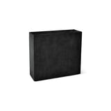 Reglo modular rectangle fiberglass planter in Carbon Stone, 35.4 in L x 11.8 in D x 32.1 in H