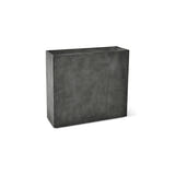 Reglo modular rectangle fiberglass planter in Grey Stone, 35.4 in L x 11.8 in D x 32.1 in H