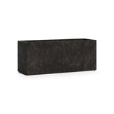 Semplito Grand Wide Rectangle fiberglass planter in Brown Stone, 59 in L x 19.7 in D x 24.2 in H