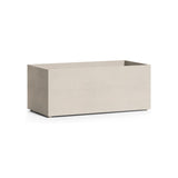 Semplito Rectangle fiberglass planter in Sand Stone, 39.4 in L x 19.7 in D x 16.3 in H
