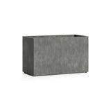 Semplito Rectangle fiberglass planter in Grey Stone, 39.4 in L x 19.7 in D x 24.2 in H