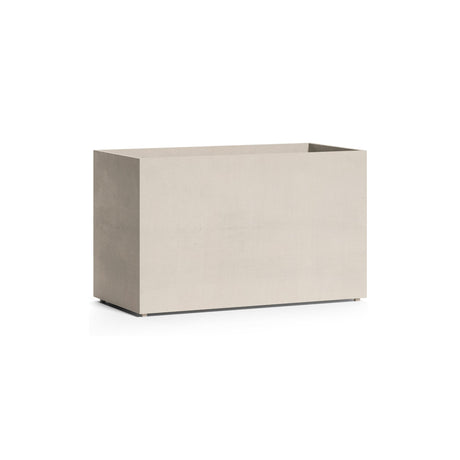 Semplito Rectangle fiberglass planter in Sand Stone, 39.4 in L x 19.7 in D x 24.2 in H