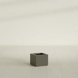 Cuba corner fiberglass planter in Matte Bronze