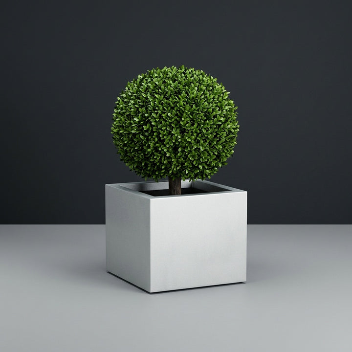 Cuba Corner fiberglass planter by Jay Scotts, studio photo