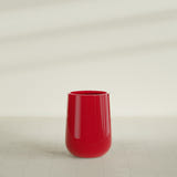 Hayden Urn Planter in Gloss Red, 15"D × 23"H, shown empty