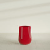 Hayden Urn Planter in Gloss Red, 15"Diam × 23"H, shown empty