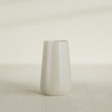 Saigon Tapered Round Planter in Satin Beige, 16"D × 36"H, shown empty