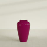 Barà Jar Planter in Gloss Eggplant, 20"D × 31"H, shown empty