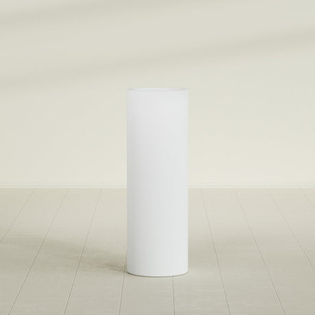 Corry Cylinder Planter in Gloss Bright White, 12"D × 36"H, shown empty
