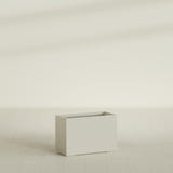 Tolga Rectangular Planter in Satin Beige, 36"L × 16"D × 24"H, shown empty