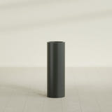 Corry Cylinder Planter in Matte Charcoal, 10"D × 30"H, shown empty