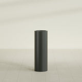 Corry Cylinder Planter in Matte Charcoal, 10"D × 30"H, shown empty