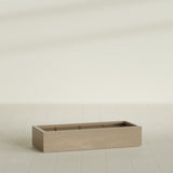 Antwerp Rectangular Planter in Gloss Metallic Gold, 60"L × 24"D × 12"H, shown empty