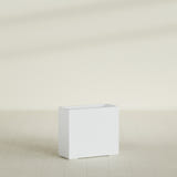 Potsdam Rectangular Planter in Gloss Bright White, 36"L × 16"D × 32"H, shown empty