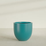 Alzira Bowl Planter in Satin Seafoam Green, 36"D × 34"H, shown empty