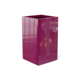 Darwin corner fiberglass planter in Gloss Eggplant, 24 × 24 × 42 in, studio render