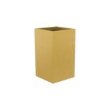 Darwin corner fiberglass planter in Gloss Metallic Gold