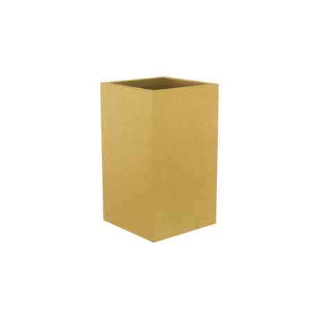 Darwin corner fiberglass planter in Gloss Metallic Gold