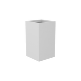 Darwin corner fiberglass planter in Matte Bright White