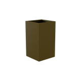 Darwin corner fiberglass planter in Matte Bronze