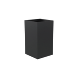 Darwin corner fiberglass planter in Matte Charcoal