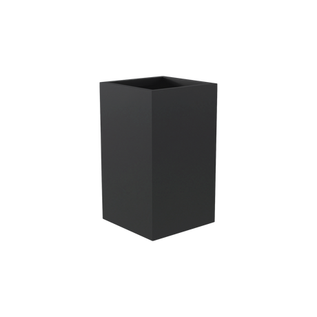Darwin corner fiberglass planter in Matte Charcoal