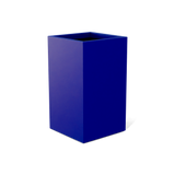 Darwin corner fiberglass planter in Matte Cobalt Blue, 24 × 24 × 42 in, studio render