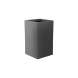 Darwin corner fiberglass planter in Matte Gunmetal