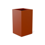 Darwin corner fiberglass planter in Matte Terra Cotta, 24 × 24 × 42 in, studio render