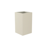Darwin corner fiberglass planter in Satin Beige