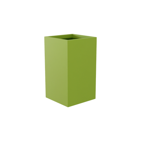 Darwin corner fiberglass planter in Satin Green