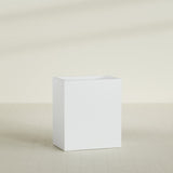 Darwin rectangular fiberglass planter in Gloss Bright White