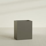 Darwin rectangular fiberglass planter in Matte Bronze