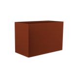 Darwin rectangular fiberglass planter in Matte Terra Cotta, 72 × 24 × 42 in, studio render