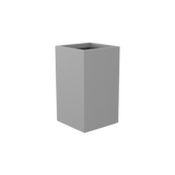 Darwin rectangular fiberglass planter in Matte Cement Grey