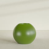 Globe Planter in Satin Green, 36"D × 30"H, shown empty