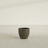Wannsee Round Planter in Matte Bronze, 22"D × 19"H, shown empty