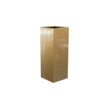 Delray corner fiberglass planter in Gloss Metallic Gold