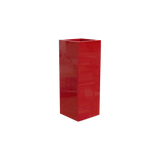 Delray corner fiberglass planter in Gloss Red
