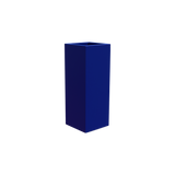 Delray corner fiberglass planter in Matte Cobalt Blue