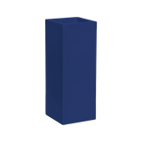 Delray corner fiberglass planter in Matte Cobalt Blue, 12 × 12 × 32 in, studio render