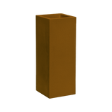 Delray corner fiberglass planter in Metallic Bronze, 12 × 12 × 32 in, studio render