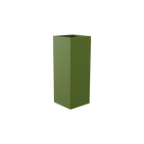 Delray corner fiberglass planter in Satin Green