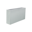 Delray rectangular fiberglass planter in Matte Bright White, 48 × 12 × 32 in, studio render