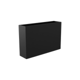 Delray rectangular fiberglass planter in Matte Charcoal