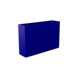 Delray rectangular fiberglass planter in Matte Cobalt Blue