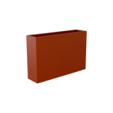 Delray rectangular fiberglass planter in Matte Terra Cotta