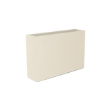 Delray rectangular fiberglass planter in Satin Beige