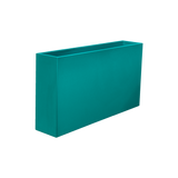 Delray rectangular fiberglass planter in Satin Seafoam Green, 48 × 12 × 32 in, studio render